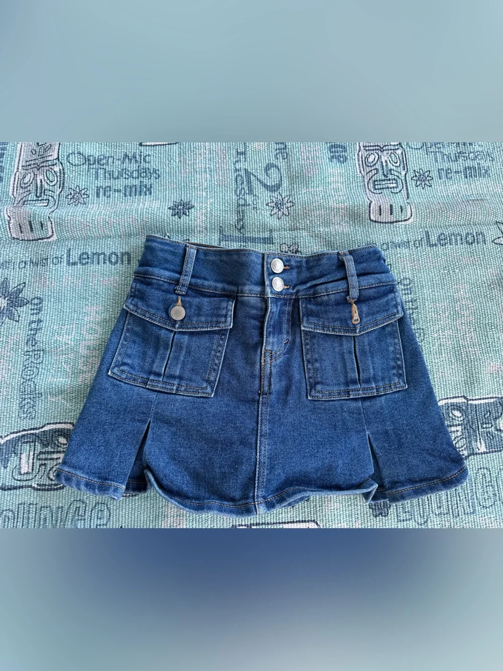 Levi's Girls Skort Size 10 Light Blue with Elastic Waist